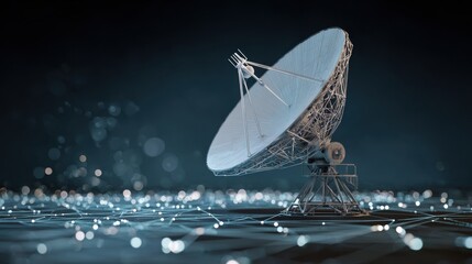 giant satellite dish deep space network