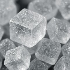 ice cube on black