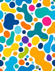 Colorful abstract blob pattern