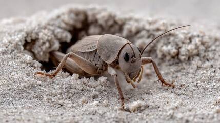 Obraz premium A close-up photo of a bug lying on the ground with an open wound or hole in its backside