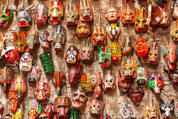 Guatemalan Wooden Masks