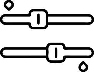 Modern interactive slider control element with a clean minimalist design suitable for user interfaces and digital applications