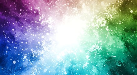 Fototapeta premium Vibrant Explosion of Colors Captures the Imagination with Cosmic Splendor