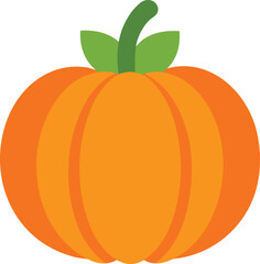 Vector illustration of a pumpkin isolated on a transparent background