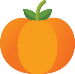 Vector illustration of a pumpkin isolated on a transparent background