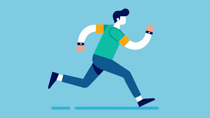 Exercise Mode Activation A person jogging while wearing a smarch