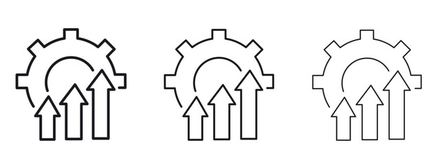 Improvement icon simple line design - Simple Vector Illustration