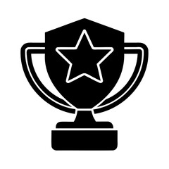 Award Trophy Icon Representing Achievement Excellence and Victory in Competition