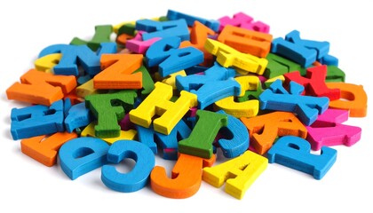 Naklejka premium Colorful alphabet blocks