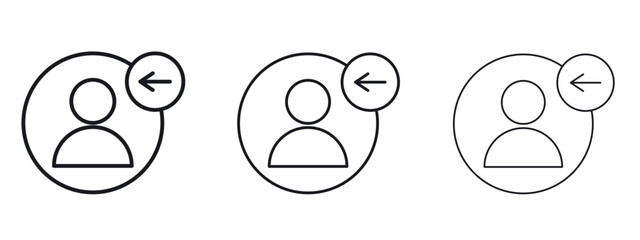 Login icon simple line design - Simple Vector Illustration