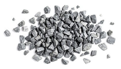 Gray stone chips