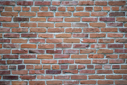 Fototapeta Wysokiej jakości tekstura przedstawiająca stary mur z czerwonej cegły. 