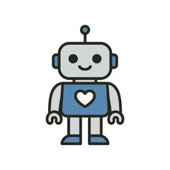 illustration robot assistant vector on white background
Vector illustration icon on white background