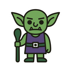 illustration goblin vector on white background
Vector illustration icon on white background