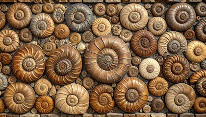 Fossil Ammonite wall art