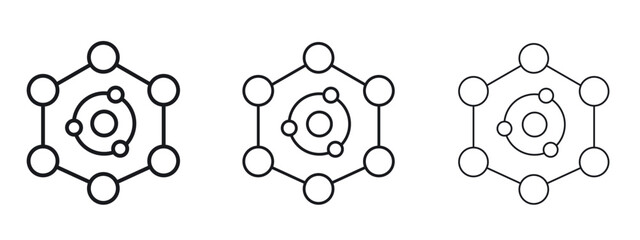 Antioxidant icon simple line design - Simple Vector Illustration