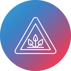 Extinction Line Gradient Circle Background Icon