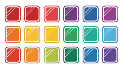 Colorful squares with diagonal lines abstract design vector illustration art
