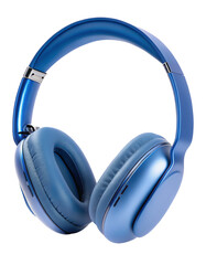 Sleek blue wireless headphones for high quality audio and comfort during music and gaming sessions