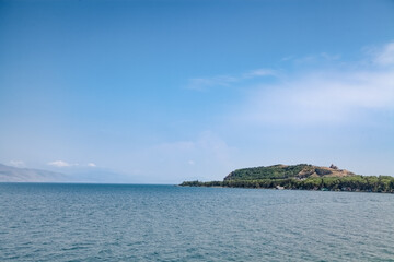 Fototapeta premium beautiful view of lake sevan in armenia