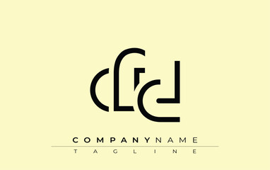 CFD abstract letter design. Modern Business Logo Design With Abstract Typography and Contemporary Style