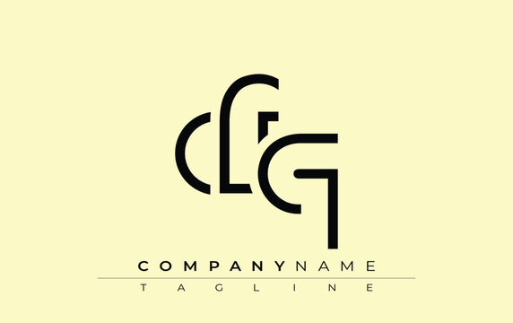 CFQ abstract letter design. Modern Business Logo Design With Abstract Typography and Contemporary Style