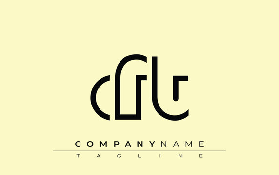 CFT abstract letter design. Modern Business Logo Design With Abstract Typography and Contemporary Style