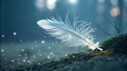 Vivid Color Magic Feather Bright, Enchanting, and Eye-Catching Feather Art