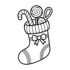 Candy Filled Christmas Stocking