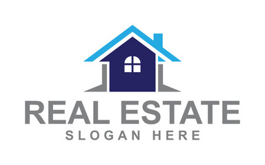 Modern Real Estate Company Logo Design, Clean and Professional Style