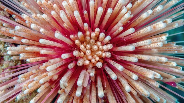   A close-up of a pink and white flower with many stipules