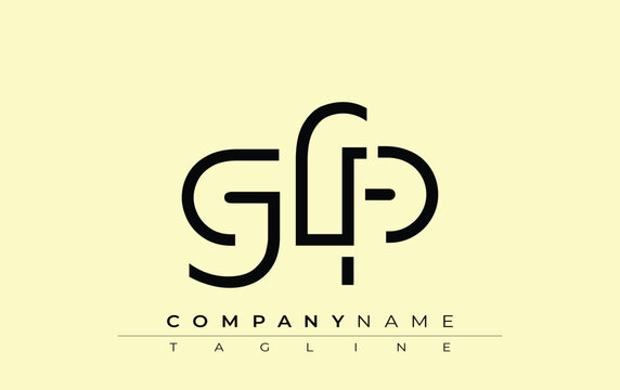 GFP abstract letter design. Modern Business Logo Design With Abstract Typography and Contemporary Style