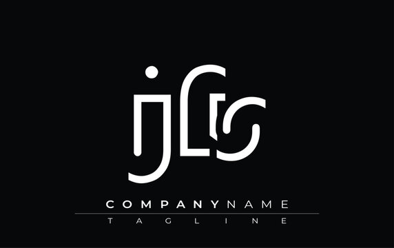 JFS abstract letter design. Modern Business Logo Design With Abstract Typography and Contemporary Style