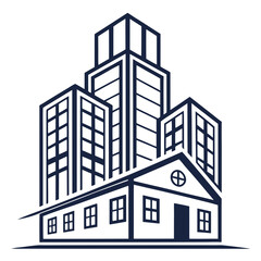 vector illustration of building