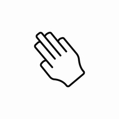 hand gesture pointer icon sign vector