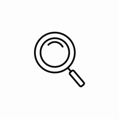 magnifying glass search icon sign vector