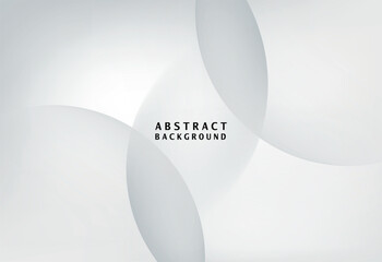  Minimal Abstract White Gradient Vector Design Background with Smooth Overlapping Circular Shapes and Soft Shadow Effect for Modern Digital Art and Futuristic Graphic Projects