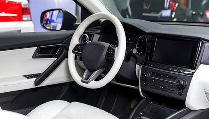 Interior of modern car