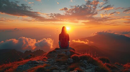 Girl in meditation