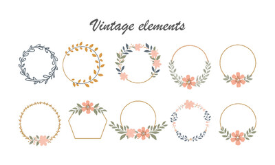 Classic calligraphy swirls, swashes, and floral motifs. Good for greeting cards, wedding invitations, Frames, labels, logos and banners, easily editable.