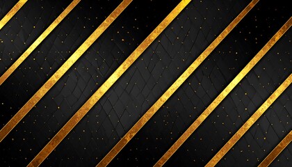 Diagonal gold lines on black background