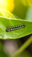 Caterpillar on a leaf (5)