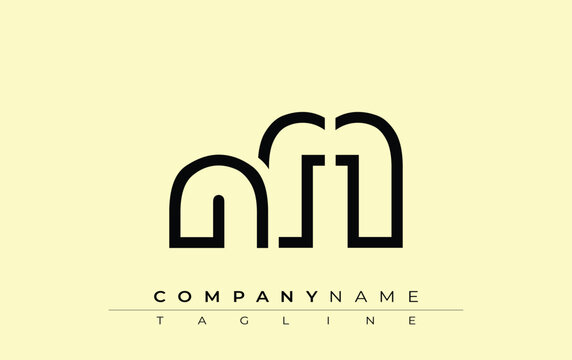 NFF abstract letter design. Modern Business Logo Design With Abstract Typography and Contemporary Style