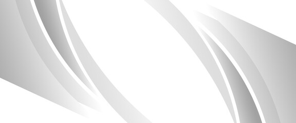 Vector gray line background curve element with white space for text and message design, overlapping layers, vector, modern.