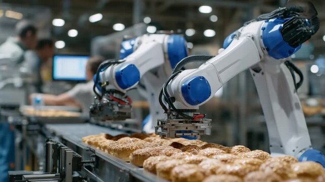 Discover how collaborative robots enhance teamwork and automation by efficiently packing assorted bakery goods with human operators.