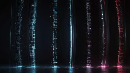 Stacked digital portals transferring smart data