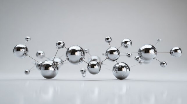 chrome spheres linked together