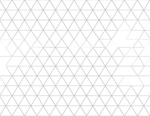 Geometric pattern of overlapping triangles