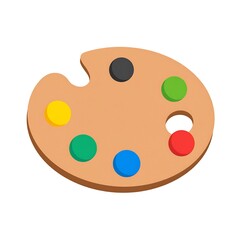 Fototapeta premium Colorful art palette (1)