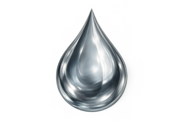 Mercury droplet splashing, reflecting light dynamically against transparent surface, revealing metallic liquid's fluid movement